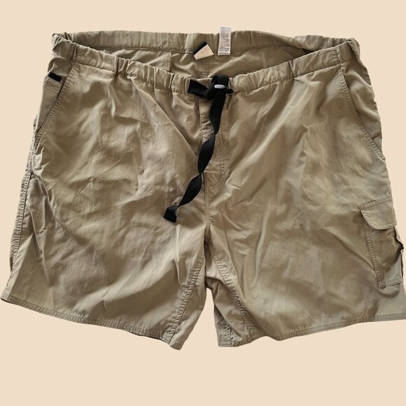The North Face Cordura Shorts Mens 2XL Beige Belted Belt Stowed Pockets Nylon‎ - Picture 1 of 7